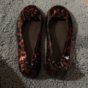 Tory Burch Women's Tortoise Shell Ballet Flats